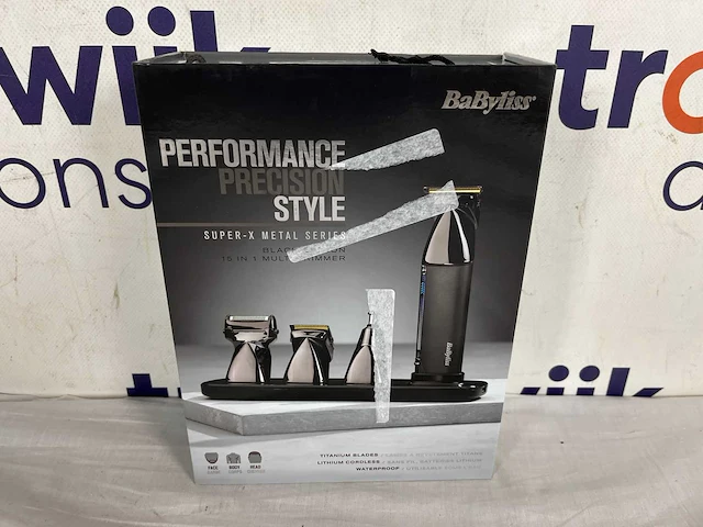 Babyliss super-x metal series multigroom mt991e - special edition - draadloos - precisietrimmer, neustrimmer, foilshaver - afbeelding 2 van  2