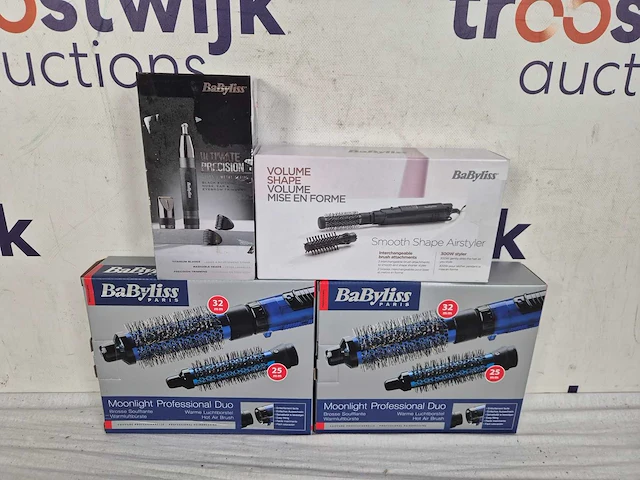 Babyliss super-x metal series precisietrimmer e111e + babyliss smooth shape airstyler föhnborstel + babylisspro moonlight professional 2602 - afbeelding 2 van  2
