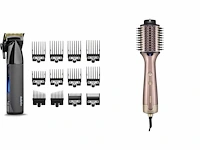 Babyliss super-x metal tondeuse e991e - zwart + babyliss air power volume as95e föhnborstel - - afbeelding 1 van  2