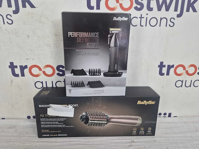 Babyliss super-x metal tondeuse e991e - zwart + babyliss air power volume as95e föhnborstel - - afbeelding 2 van  2