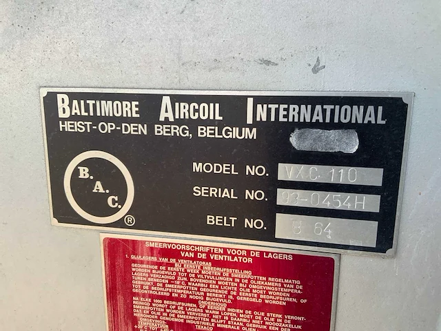 Bac baltimore vxc-110 verdampings condensor - afbeelding 6 van  6