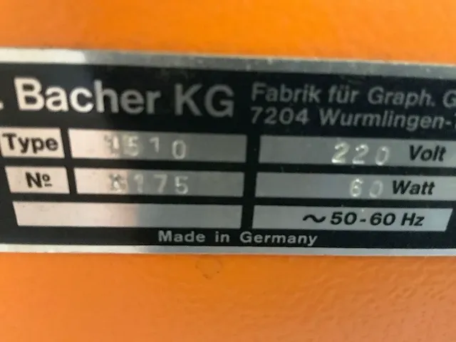 Bacher - control junior - doorlicht-montagetafel - afbeelding 6 van  6