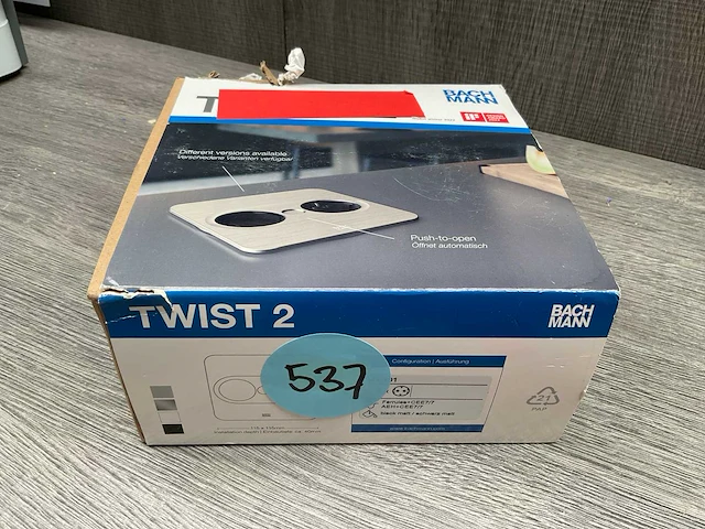 Bachmann twist 2-voudig stopcontact mat zwart - afbeelding 5 van  5