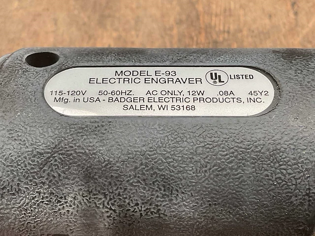 Badger electric products e-93 graveerpen - afbeelding 4 van  4