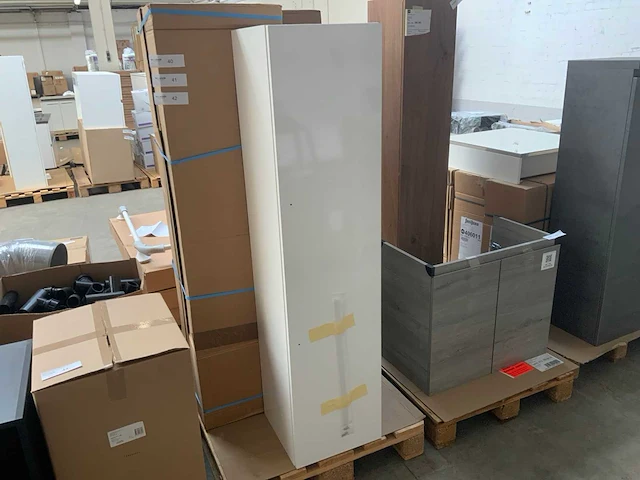 Badkamerkast hoog wit 147cm - afbeelding 1 van  7