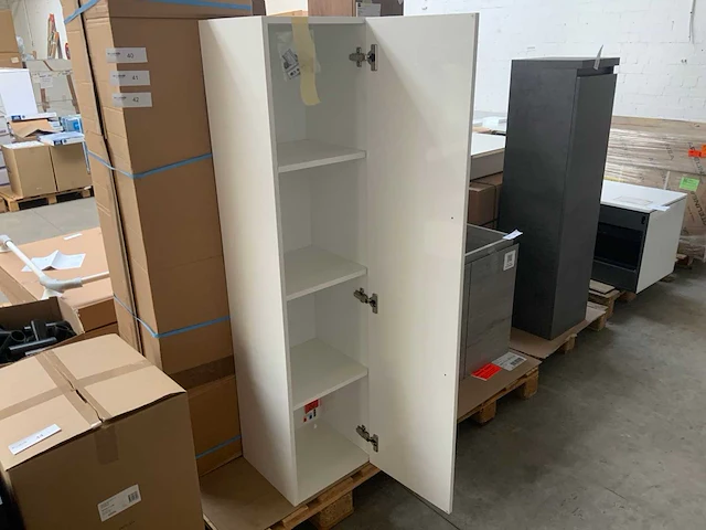 Badkamerkast hoog wit 147cm - afbeelding 2 van  7