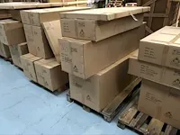 Badkamermeubel 1-persoons 80cm (mat zwart of brown oak) met (hangkast) - afbeelding 30 van  30