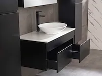 Badkamermeubel 100cm mat zwart - afbeelding 14 van  16