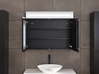 Badkamermeubel 100cm mat zwart - afbeelding 16 van  16