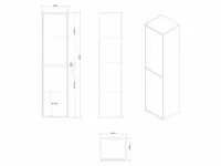 Badkamermeubel 100cm mat zwart - afbeelding 14 van  15