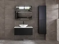Badkamermeubel 100cm mat zwart - afbeelding 1 van  15