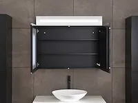 Badkamermeubel 100cm mat zwart - afbeelding 9 van  15