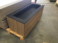 Badkamermeubel 100x45 cm met wastafel - afbeelding 1 van  3