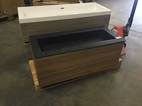 Badkamermeubel 100x45 cm met wastafel - afbeelding 2 van  3