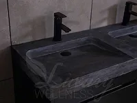 Badkamermeubel 120cm (mat zwart of mat wit of bruin eiken) - afbeelding 36 van  39