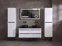 Badkamermeubel 120cm (mat zwart of mat wit) - afbeelding 10 van  27