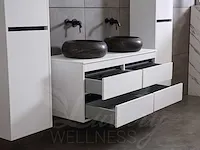 Badkamermeubel 120cm (mat zwart of mat wit) - afbeelding 14 van  27