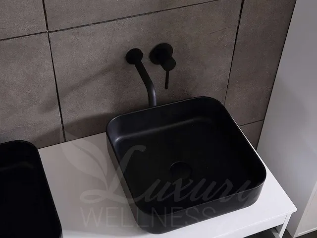 Badkamermeubel 120cm (mat zwart of mat wit) - afbeelding 20 van  27
