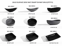Badkamermeubel 120cm (mat zwart of mat wit) - afbeelding 24 van  27