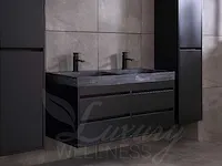 Badkamermeubel 120cm (mat zwart of mat wit) - afbeelding 4 van  27