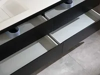 Badkamermeubel 160cm mat zwart of mat wit - afbeelding 67 van  70