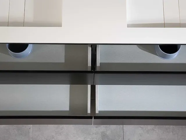 Badkamermeubel 160cm mat zwart of mat wit - afbeelding 70 van  70