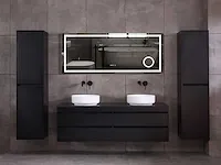 Badkamermeubel 160cm mat zwart - afbeelding 23 van  51