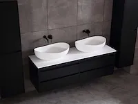 Badkamermeubel 160cm mat zwart - afbeelding 26 van  51