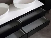 Badkamermeubel 160cm mat zwart - afbeelding 28 van  51