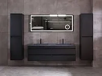 Badkamermeubel 160cm mat zwart - afbeelding 38 van  51