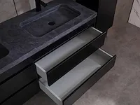 Badkamermeubel 160cm mat zwart - afbeelding 43 van  51