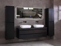 Badkamermeubel 160cm mat zwart - afbeelding 9 van  51