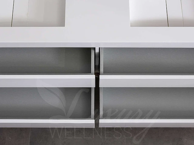 Badkamermeubel 2-persoons 120cm (2 kleuren mogelijk) met hangkast - afbeelding 3 van  40