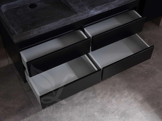 Badkamermeubel 2-persoons 120cm (2 kleuren mogelijk) met hangkast - afbeelding 17 van  40
