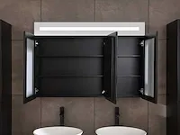 Badkamermeubel 2-persoons 120cm mat zwart - afbeelding 12 van  14