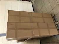 Badkamermeubel 2 persoons 140 cm - taupe - 2 zijkasten, 2 ovale spiegels - afbeelding 5 van  5