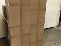 Badkamermeubel 2 persoons 140 cm - zwart - 2 zijkasten, 1 led spiegel - afbeelding 5 van  5