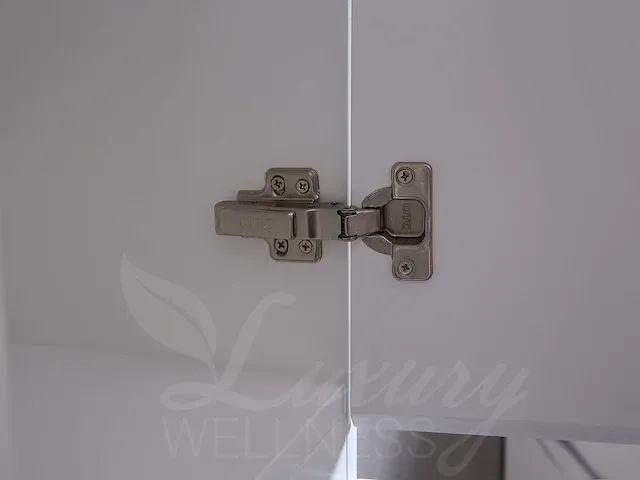 Badkamermeubel 2-persoons 180cm (mat wit) met (hangkast) en led spiegel - afbeelding 5 van  18