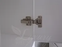 Badkamermeubel 2-persoons 180cm (mat wit) met (hangkast) en led spiegel - afbeelding 5 van  18