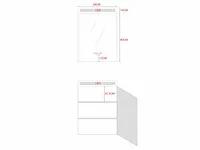 Badkamermeubel 60cm mat zwart - afbeelding 4 van  14