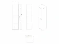 Badkamermeubel 60cm mat zwart - afbeelding 5 van  14