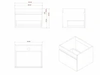 Badkamermeubel 60cm mat zwart - afbeelding 10 van  13