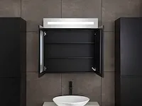 Badkamermeubel 80cm mat zwart - afbeelding 14 van  15