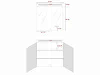 Badkamermeubel 80cm mat zwart - afbeelding 12 van  14