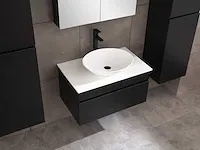 Badkamermeubel 80cm mat zwart - afbeelding 4 van  14