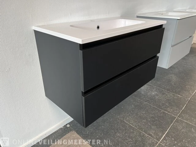 Badkamermeubel arcqua, matzwart - afbeelding 2 van  5