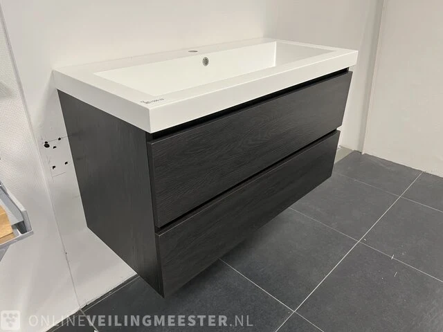 Badkamermeubel detremmerie, antraciet eiken - afbeelding 2 van  5