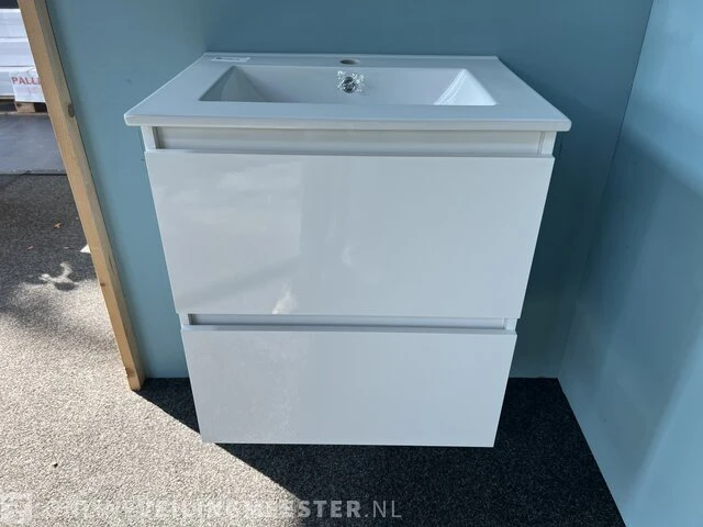 Badkamermeubel detremmerie, glans wit - afbeelding 1 van  5