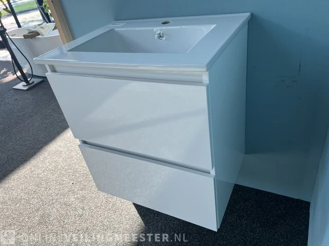 Badkamermeubel detremmerie, glans wit - afbeelding 3 van  5