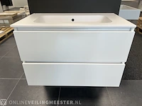 Badkamermeubel detremmerie, glans wit - afbeelding 1 van  5